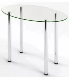 Glass dining table D-11-0 with tempered glass and chrome legs order